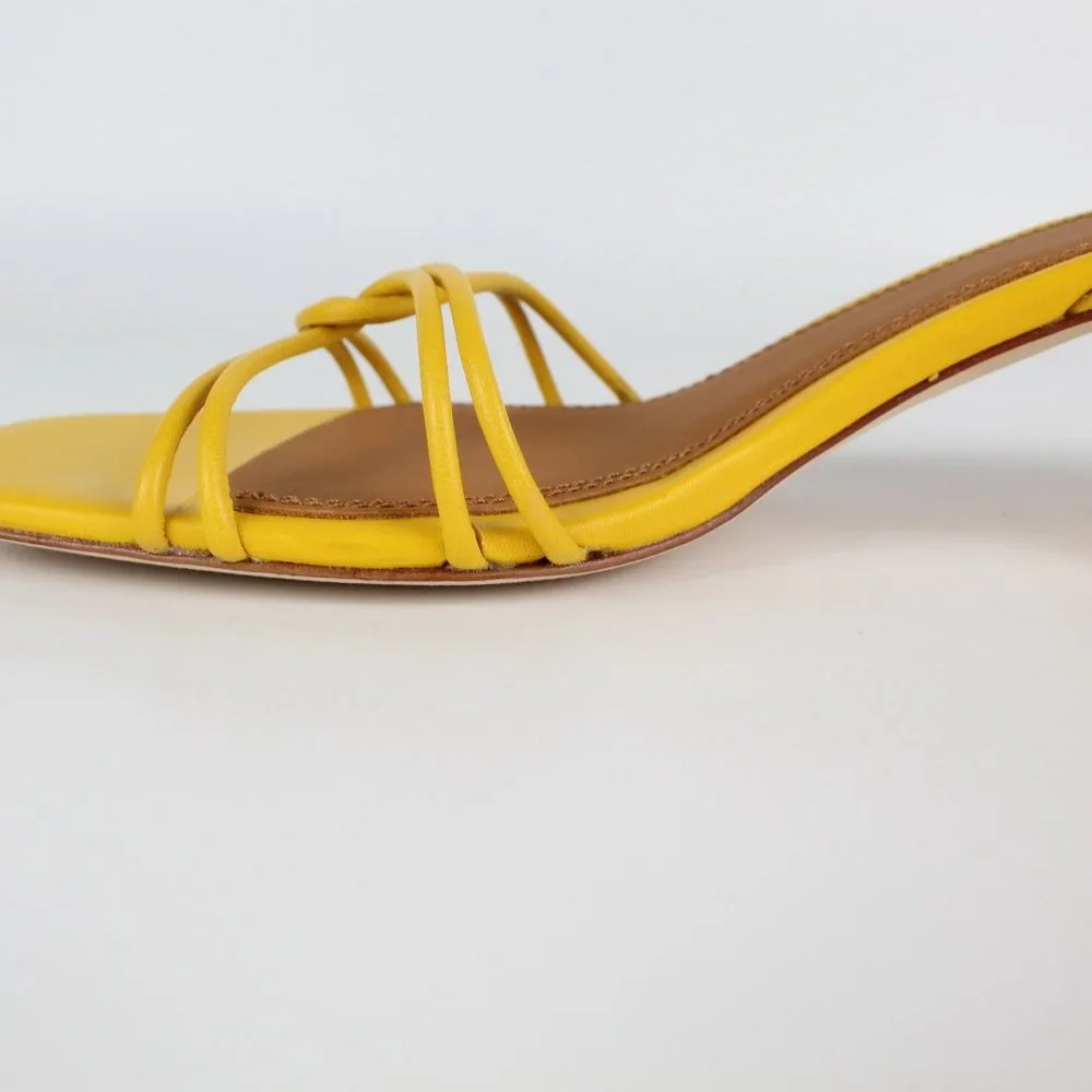 NEW Tory Burch Mini Benton Knot Strap Leather Sandals, US 7.5
